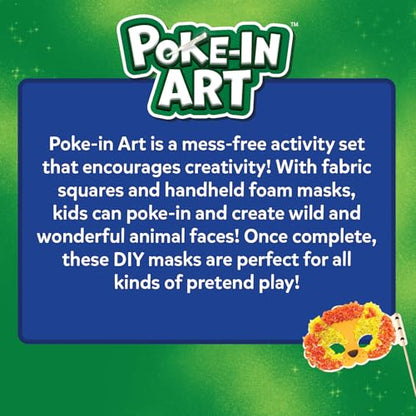 Skillmatics Poke-in Art – Animal Masks, Wood Craft Kit, Gift for Kids - style: 9. Animal Masks