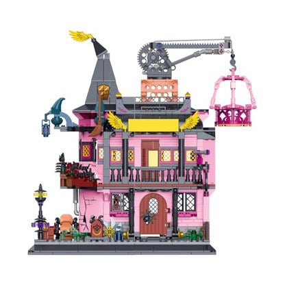 GOTIMON Architecture Magic Laboratory Building Block Set, 1022 Pieces, Halloween Haunted House Construction Toy, Educational Gift for Kids and Adults