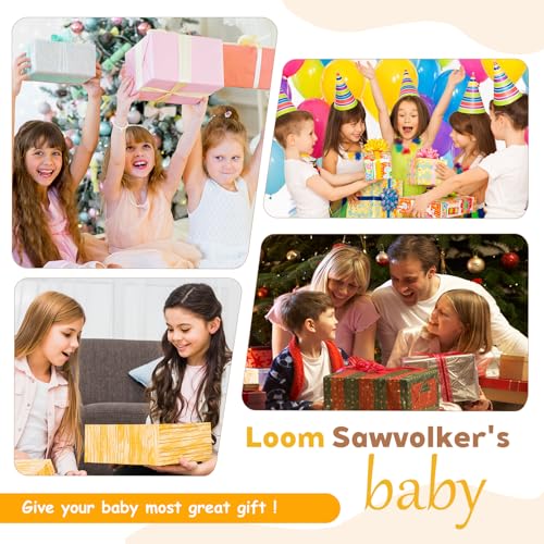 Wooden Weaving Loom Kit for Kids,Arts and Crafts Mini Weaving Loom with 13 roll Colorful Yarns,11.4" x 7.5" Hand-Knitting Frame Looms for Easy Weaving,Weaving Loom and Yarns for Beginners and Adults