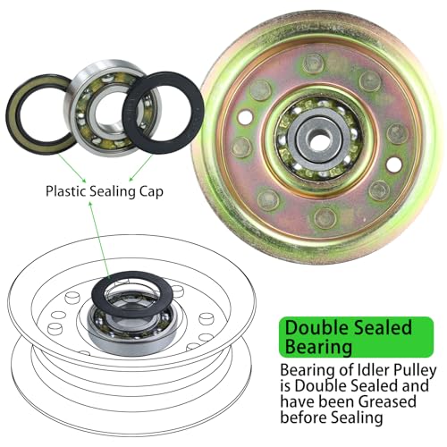 156493 Idler Pulley for Husqvarna YTH180 GTH200 GTH225 Tractors - color: A20 1x532173901