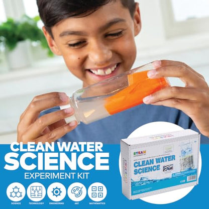 Fun Express STEAM Water Science Kit - Discover & Explore Water Purification with Engaging Experiments for Kids
