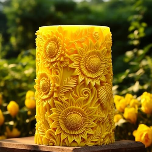 Rose Ball Candle Round Flower Peony Resin Mold - Resin Casting Silicone Molds for Home Decor & Candle Making Wave Spiral Mold - color: zl-397