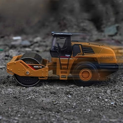 Gemini&Genius Rigid Road Roller, Steamroller Construction Site Vehicle Toys - color: 1:60 Road Roller