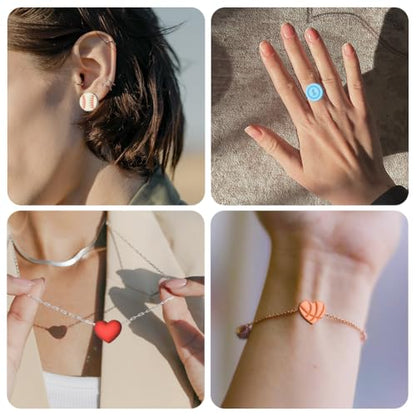 14Pcs Sports Heart Polymer Clay Cutters Golf Basketball Football Clay Earrings Cutters Rugby Hat Cute Polymer Clay Cutter for Jewelry Earrings Making Birthday Party DIY Supplies - style: Ball games