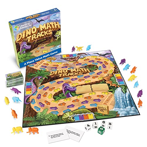 Learning Resources Dino Math Tracks Game