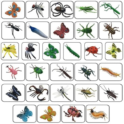 Fake Plastic Bug Insects Toys for Kids/Toddlers, Halloween Party Favors