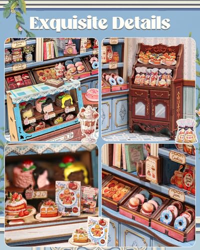 Cutefun Book Nook Kit - DIY Miniature Dollhouse Kit for Adults and Teens - color: Sweet Marie