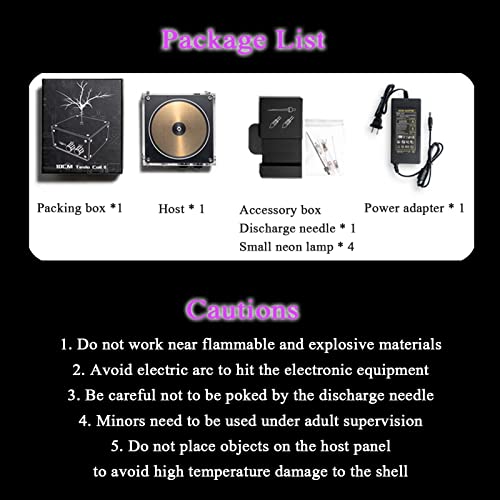 Music Solid State Tesla Coil Artificial Lightning Arc Plasma Loudspeaker Experiment Science Desktop Toy Model