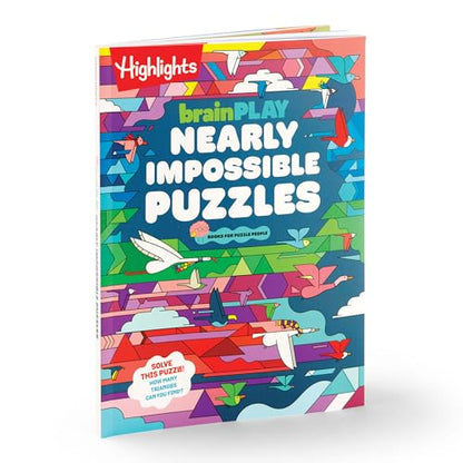 brainPLAY Nearly Impossible Puzzles: Highlights Puzzle Book for Kids with Super Hard Brain Teasers, Logic Games, Hidden Objects and Wordplay for Puzzle Lovers Ages 7 and Up (brainPLAY Puzzle Books)