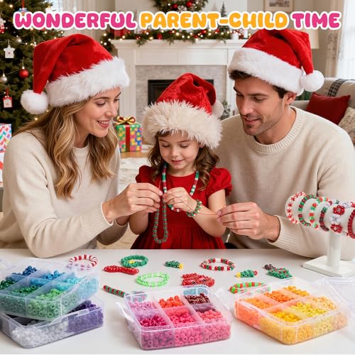 Simetufy 3600Pcs Pony Beads 24 Colors 6x9mm Kandi Beads for Bracelets Craft - color: 24 Colors - 3600 Pcs