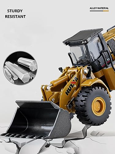 Gemini&Genius Mechanical Loader Toy Construction Vehicle Wheeled Loader Toy