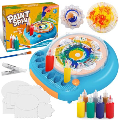 Spin Art Machine for Kids, Paint Spinner Arts & Crafts Kit for Ages 4-12 - color: Blue