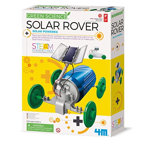 4M Green Science Solar Rover Kit - DIY Renewable Energy Toy Car Project