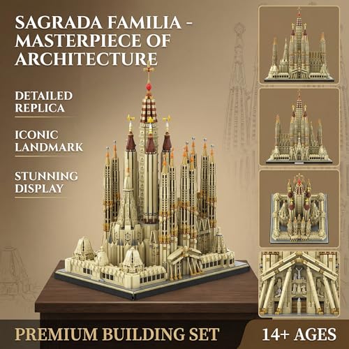 Sagrada Família - Spain Church Building Sets,10328 PCS Cathedral for Adults - color: Sagrada Família