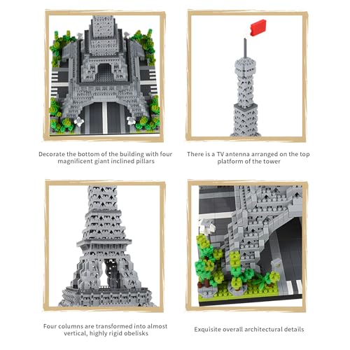 CSNRHG Paris Eiffel Tower World Famous Architectural Model - style: Eiffel Tower