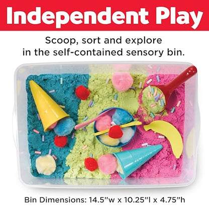 Creativity for Kids Sensory Bin: Ice Cream Shop Playset - Toddler Learning Toys for Kids Ages 3-4+, Pretend Play Ice Cream Set, Kids Gifts for Girls and Boys - style: Ice Cream Shop