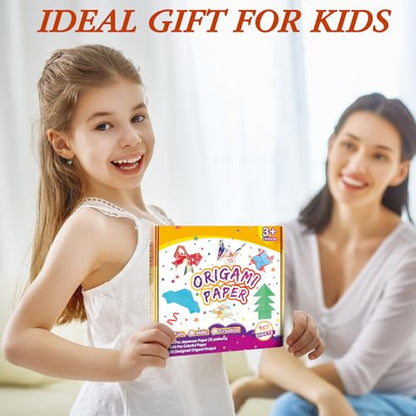 Pigipigi Kids Craft Origami Paper | 360 Pcs Origami Kit for Kids Ages 5-12