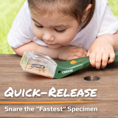 Carson BugView 5X Magnifying Glass Quick-Release Bug Catcher Indoor and Outdoor Tool for Kids or Adults (HU-10) - size: Single Pack