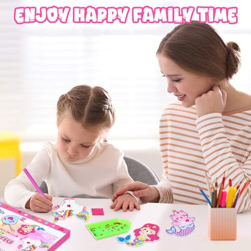Labeol Diamond Art Kits for Kids with 5D Diamond Creat Your Own GEM Keychains Arts and Crafts for Kids Ages 8-12 Christmas Stocking Birthday Gifts for Kids 6+ - style: Dream