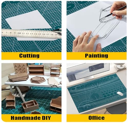 Craft Knife Precision Hobby Knife Kit with 2 Exacto Knife and 20 PCS Exacto Blades for DIY Art Work Cutting, Hobby, Scrapbooking, Stencil (Green) - color: Green