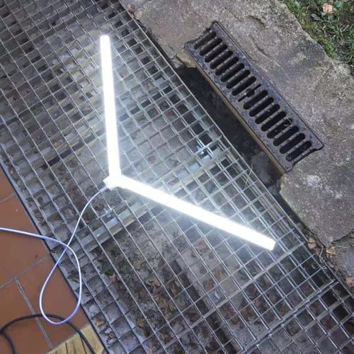 Hexagon LED Light Bars, Connectors & Power Cable Accessories – DIY Modular Honeycomb Garage Lighting System Parts for Ceiling, Gym, Workshop, Studio Replacement (Power Cable 1.5m/5ft) - size: Power Cable 1.5m/5ft