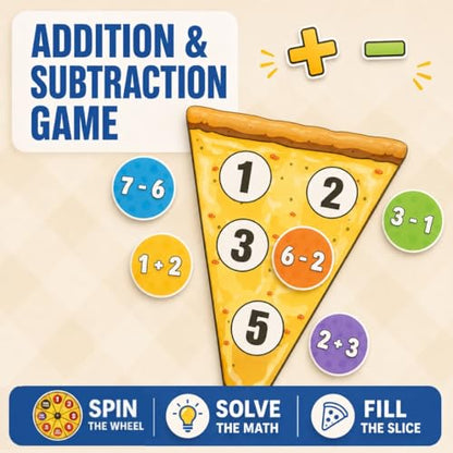 Addition & Subtraction Math Board Game Kindergarten Math Games for Kids 5-7 - size: Addition & Subtraction