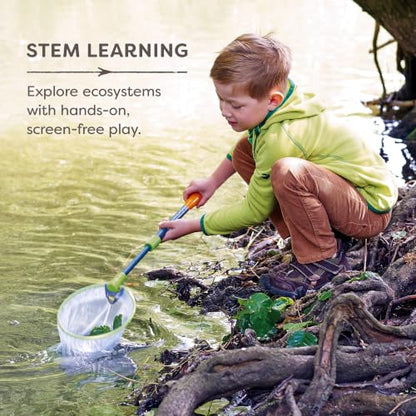 HABA Terra Kids Scoop Net – Bug Catcher for Kids with Telescopic Handle, Fun & Durable Outdoor Play Toys & Science Toys for Bug Catching & Exploring Nature for 5+ Year Olds