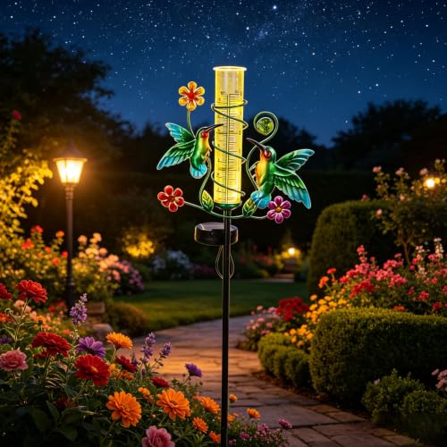 Hummingbird Rain Gauge Outdoor for Measuring Precipitation - color: Hummingbird
