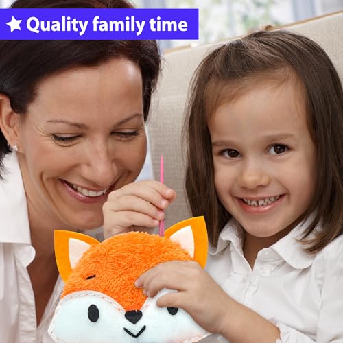 KRAFUN Fox Sewing Kit for Kids Ages 8-12 - No Scissors No Glue - color: Fox