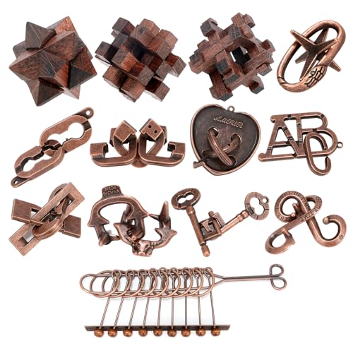 Mytothfy Brain Teaser Puzzles for Adults Teens Kids, 3D Puzzle Game Toys - color: Style B