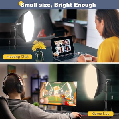 Torjim Softbox Photography Lighting Kit | 20" X 20" & 85W LED Studio Light - color: 20 inches