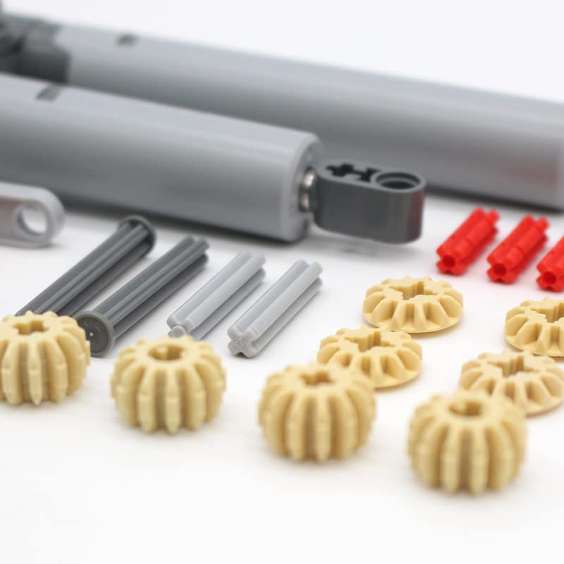 22PCS Hydraulic Pump Kit Compatible With Mainstream Technic Parts, Gear and Axle Set for Building Blocks Model