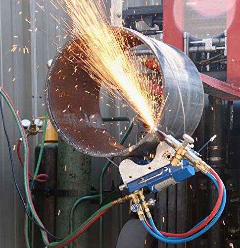 BLUEROCK CG-211C Pipe Cutter Magnetic Gas Machine Torch Burner Beveler Cutting
