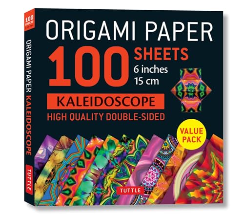 Origami Paper 100 sheets Kaleidoscope 6" (15 cm): Tuttle Origami Paper: Double-Sided Origami Sheets Printed with 12 Different Patterns: Instructions for 6 Projects Included