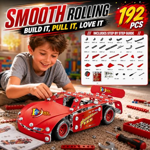 Metal Model Car Kit, Racing Car - color: Red