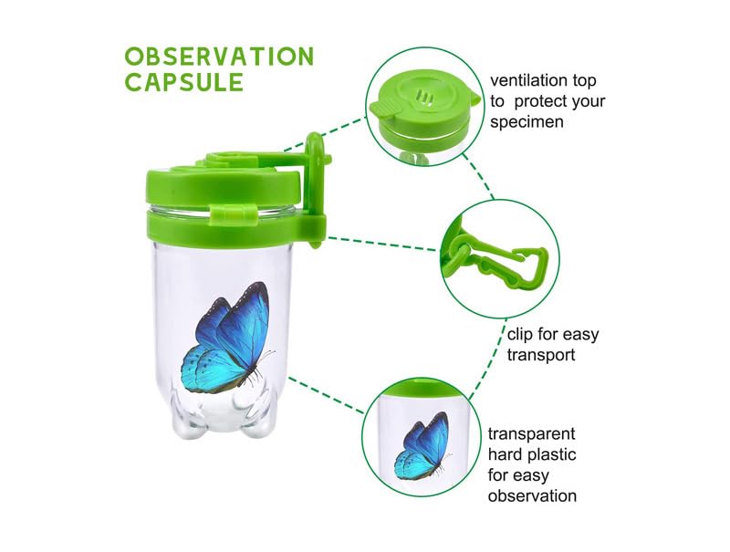 Live Caterpillar to Butterfly Kit - 7pcs Butterfly Habitat,Butterfly cage,Caterpillars for Butterflies Kit 7 Pieces,Insect Mesh Cage
