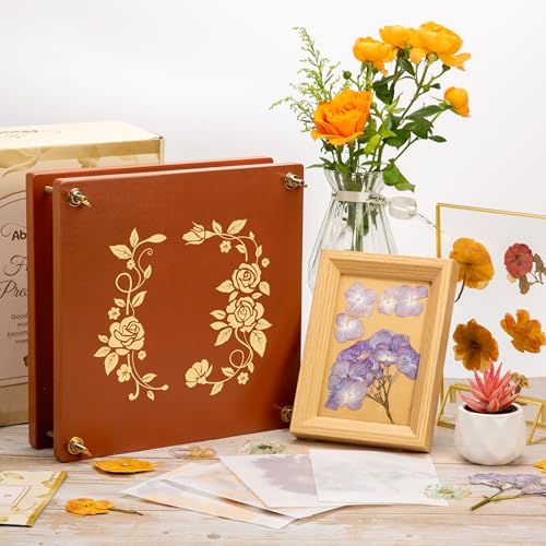 Aboofx Flower Press Kit for DIY Journal Bookmark Frame, 10" x 10" 10 Layers Wood Flower Pressing Kit with Storage Bags for Dried Flowers Plant Wedding Bouquet Preservation Kits, Gift for Craft Lovers - size: 10"x10"