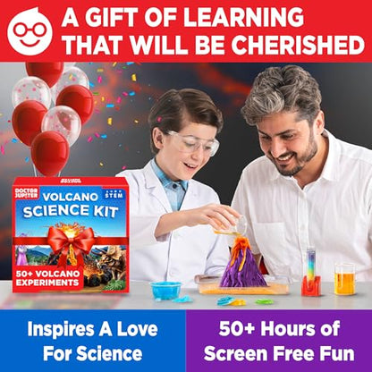 Doctor Jupiter Erupting Volcano Science Kit for Kids Ages 8+, STEM Toy - style: Volcano Science Kit: 8+