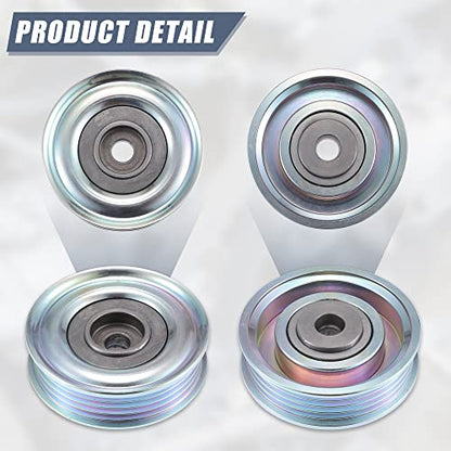 X AUTOHAUX Drive Belt Idler Pulley Tensioner for Mitsubishi Montero 94-00