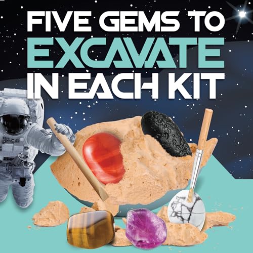 Cosmic Dig Kit by Big Discoveries - Explore the Planets of the Solar System with Gem & Fossil Excavation Kits for Kids | STEM Toy Science Dig Kits with Gemstones for Boys and Girls - style: Uranus