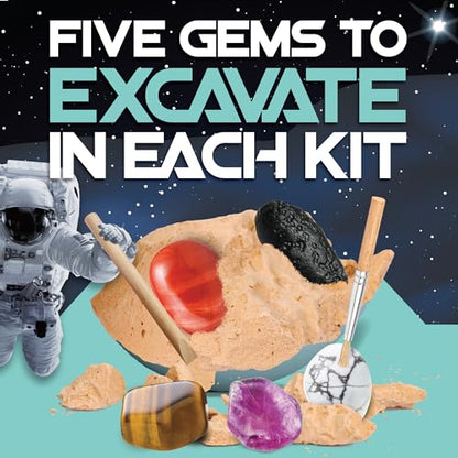 Cosmic Dig Kit by Big Discoveries - Explore the Planets of the Solar System with Gem & Fossil Excavation Kits for Kids | STEM Toy Science Dig Kits with Gemstones for Boys and Girls - style: Uranus