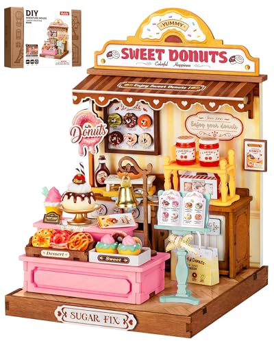 Rolife Sweetie's Donut Shop DIY Miniature House Kit - color: Sweetie's Donut Shop