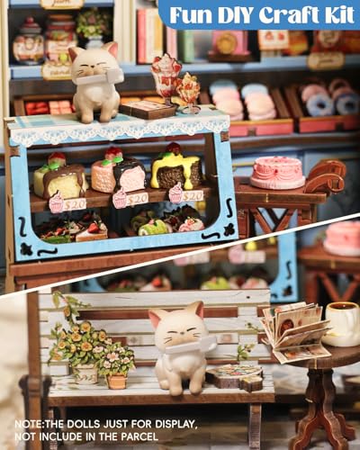 Cutefun Book Nook Kit - DIY Miniature Dollhouse Kit for Adults and Teens - color: Sweet Marie