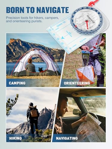 Eyeskey Advanced Orienteering Compass for Hiking & Navigation - color: EK40-4