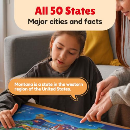 BEST LEARNING i-Poster My USA - Interactive Talking US Map for Kids - style: USA Map