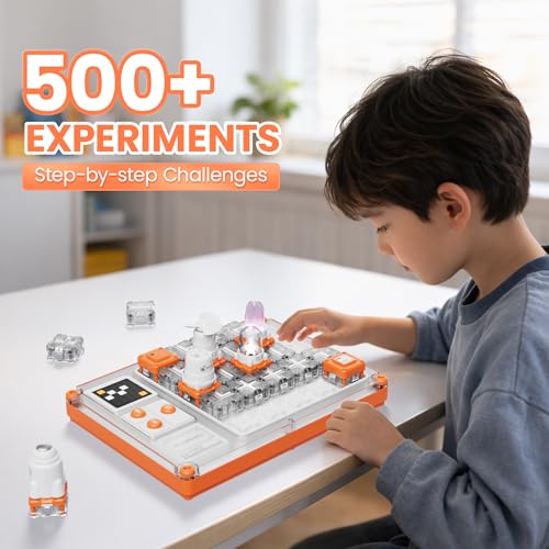 Contixo CB1 Kids Science Circuit Building Kits - 500+ STEM Experiments, Electronics Discovery, Snap-Together Modules, Educational Toy, Science Kit for Kids 6-12, Gift for Boys & Girls