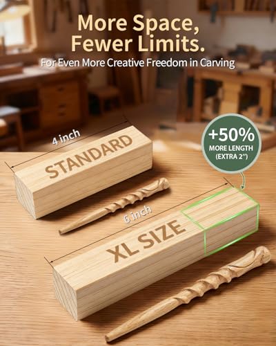 Basswood Carving Blocks 16 PCS: 6" x 1" x 1" Soft Whittling Wood Blanks - color: 16 PCS (6" x 1" x 1")