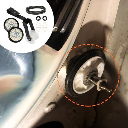 4392065 Dryer Repair Kit with 341241 Dryer Belt, 349241T Drum Rollers & 691366 Idler Pulley – Dryer Parts Compatible with Maytag MEDC200XW0 MEDC215EW1 MEDC400VW0 MED5800TW0 MED5805TW0 MED5830TW0