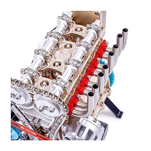 Motor city classics 4-Cylinder Diecast Engine Kit | Educational Assembly | Over 300 Pieces | Battery Operated