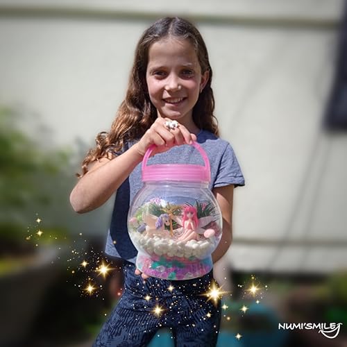 DIY Fairy & Unicorn Light-Up Terrarium Kit Arts and Crafts for Girls 3-12 - style: Fairy & Unicorn